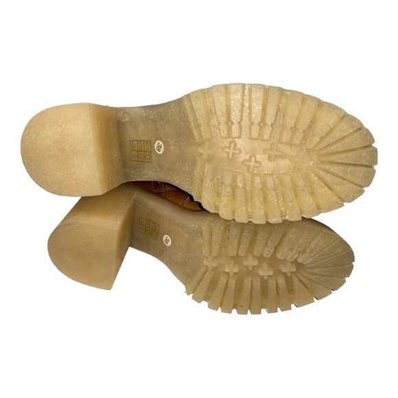 Free People l NIB James Chelsea Tan Leather Boots Size 38/8 - Picture 9 of 10